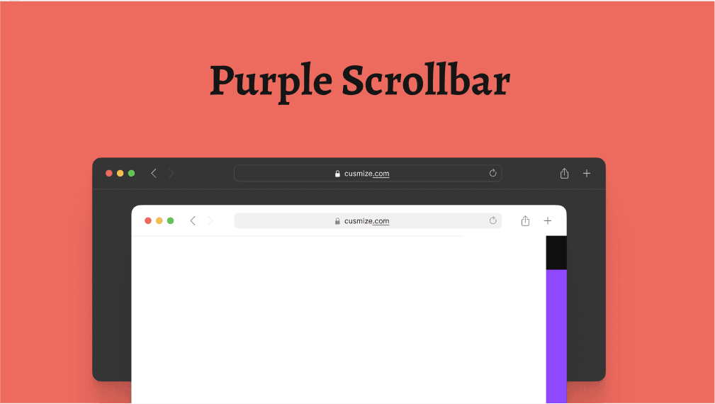 Purple Scrollbar - Bold Stylish UI Element - Free Scrollbar Style ...